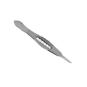 Pinzas de Atado Manuales Hoskins de Acero Inoxidable, Rectas, 0.12mm, 1x2 Dientes, Acabado Mate, Certificación CE, para Cirugía Oftálmica, Venta al Por Mayor - Product Image 2