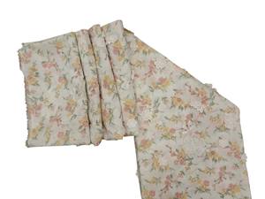 Tissu en coton peigné tissé blanc à appliques 3D imprimé floral, respirant et léger, largeur 54/43 pouces, pour filles et femmes - Vente chaude - Product Image 4