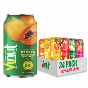 Bebida de Jugo de Papaya Tropical 330ml, Sin Azúcar y Saludable, Marca Privada, Muestra Gratis - Product Image 1