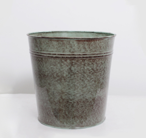 Green Ceramic Look Flower Pot Round Glazed Planter for Indoor Outdoor Use - Product Image 6