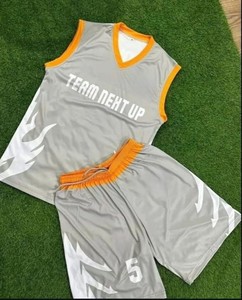Nuevos Uniformes de Baloncesto Personalizados, Conjunto Deportivo Transpirable de Secado Rápido, Uniformes de Baloncesto de Manga Corta en Venta - Product Image 2