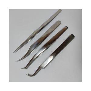 <b>Eyelash</b> Extension Tweezers Set of 4 Pieces-Stainless Steel Precision Anti-Magnetic Durable False <b>Eyelash</b> <b>Applicator</b> & Tweezers - Product Image 1