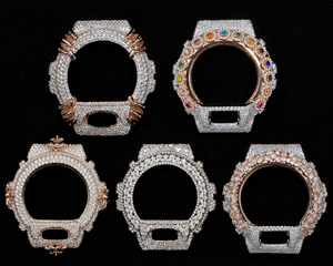 Lunette de montre personnalisée en moissanite pour boîtier de la série GA6900, cadran de montre et boîtier style Hip Hop sertis de diamants VVS - Product Image 1