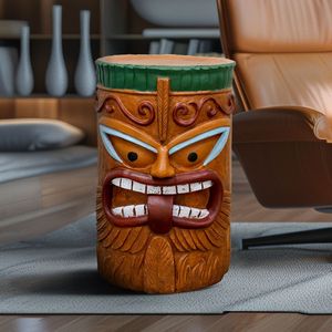 Estatua Tiki Grande para Uso en Interiores y Exteriores, para Decoración de Piscina, Jardín, Dormitorio o Bar Tiki, Mesa Auxiliar o Mesita de Noche Resistente - Product Image 3