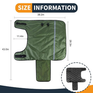 Manta acolchada para cabras y burros, resistente al agua y al viento, con diseño de pierna dividida y correa ajustable para el vientre, para ganado. - Product Image 2