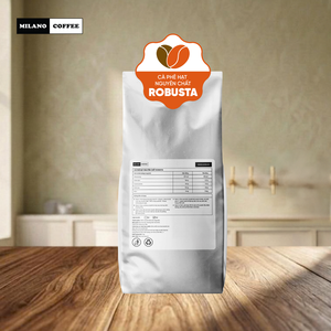 Granos de Café Robusta Tostado Claro Comercial de Tamaño Uniforme, 1 kg, Bolsa con Válvula - Product Image 5