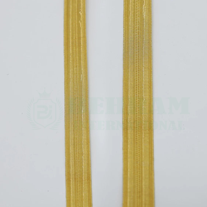 Cinta de encaje brillante de alta calidad de 10-12 mm con ribete trenzado para casullas, mangas, bandas de gorra y epaulettes para prendas y accesorios - Product Image 3