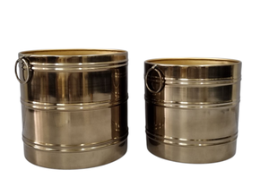 Linea Exports Inc. – Jardinières décoratives en métal pour l'intérieur et l'extérieur, pots de fleurs et jardinières pour la maison et le jardin - Product Image 2