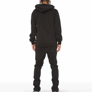 Conjuntos Deportivos para Hombre Más Vendidos, 100% Algodón, Diseño Personalizado con Estampado Sólido, para Entrenamiento Informal, Conjunto con Capucha para Correr en Invierno - Product Image 4