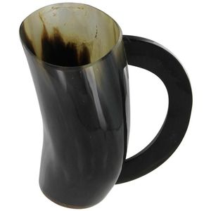 Tazas de cuerno de búfalo natural, hechas a mano, para beber, vajilla rústica para el hogar, cocina, restaurante y comedor. - Product Image 5
