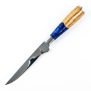 Arwin Hand Forged Stainless Steel Filleting <b>Knife</b> Wood Blue Resin Handle Satin Finish 7 Inch Dishwasher Safe Ambidextrous Modern - Product Image 1