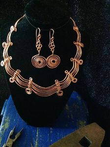 Elegant <b>Copper</b> Necklace Handmade with Traditional Craftsmanship Perfect Jewelry Accessory for Modern Women - Product Image 5