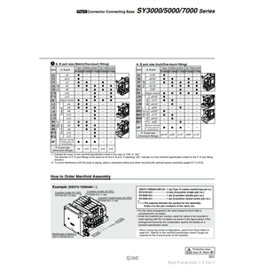ชิ้นส่วนนิวเมติกส์ SS5Y7-10S0-08B-C8นิวเมติก SMC - Product Image 1