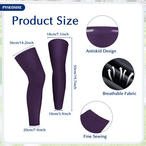 Codos y rodilleras profesionales de polipropileno, mangas de compresión para piernas, tejido que absorbe la humedad, transpirable, para entrenamiento en el gimnasio. - Product Image 5