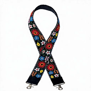 สายคล้องคออะคริลิคทำมือประดับลูกปัด สายสะพายไหล่ปักลายดอกไม้สำหรับผู้หญิง ปรับได้ ใช้แทนสายเดิมได้ อุปกรณ์เสริมแฟชั่นสุดหรู - Product Image 1