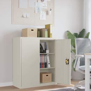 Armoire à dossiers standard en acier blanc thermolaqué - Product Image 1