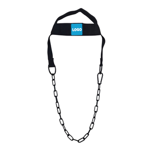 Harnais de tête réglable en néoprène robuste de qualité supérieure, avec chaîne en acier et nylon, couleur personnalisée, unisexe, pour haltérophilie - Product Image 2