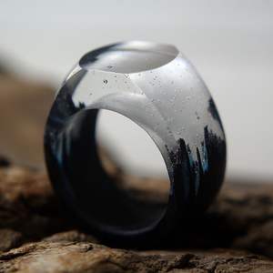 Anillo de Dedo de Resina y Madera Elegante para Uso Diario de RR ENTERPRISES - Product Image 3