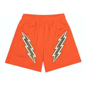 Shorts d'été personnalisés avec logo, en maille unie par sublimation, décontractés, pour la plage, la course, le sport, séchage rapide, respirants, avec taille élastique pour hommes - Product Image 3