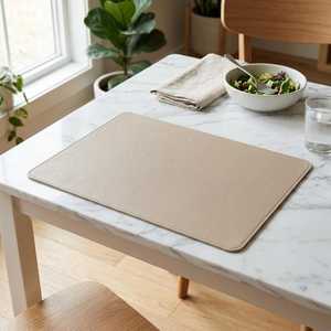 Set de Napperons de Table Personnalisés en Cuir Véritable, Résistants à la Chaleur et Imperméables, en Cuir de Vachette Authentique, pour Décoration de Table à Manger LPM-0140 - Product Image 5