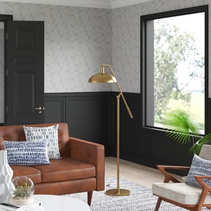 Lámpara de Pie Decorativa de Cristal con Marco Cromado para un Ambiente de Lujo en la Sala de Estar - Product Image 1