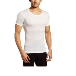 T-shirt de sport personnalisé pour homme en rayonne et élasthanne, doux, à manches courtes, respirant, coupe ajustée, uni, vente en gros directe usine, export BD - Product Image 5