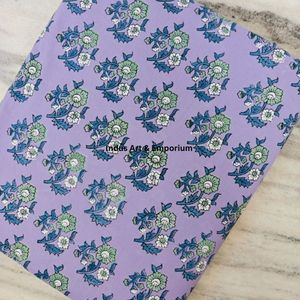 Tela de Algodón Cambray Estampada a Bloques 60x60, Tela de Algodón con Estampado Tradicional Jaipuri - Product Image 6