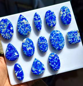 Natural Lapis Lazuli Cushion Cut Oval Cut Pear Cut Cabochon Loose Gemstone Blue Mineral <b>Stone</b> Polished for Jewelry Making - Product Image 4