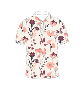 Chemise pour homme respirante à imprimé floral blanc et rose, style hawaïen, manches courtes, décontractée, mode estivale, golf - Product Image 4