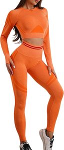 Leggings pour femmes, toucher doux, soutien élevé, soutien-gorge de sport dos nageur, ensemble de fitness pour l'entraînement - Product Image 4
