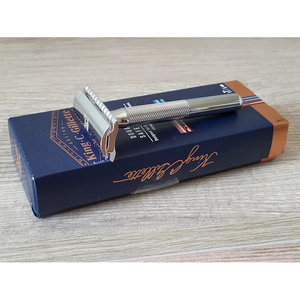 Rasoir de sécurité Twist Open Butterfly et 5 lames à double tranchant pour un rasage classique - Product Image 4