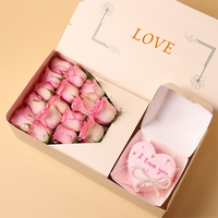 Gâteau jetable fleurs pour mère Valentine ami cadeau papier doux boulangerie emballage carton boîte de papier avec impression couleur