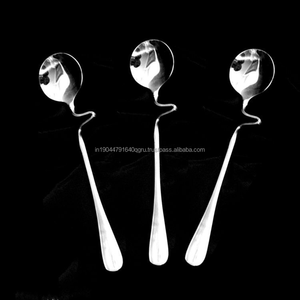 Cuillère suspendue à poignée incurvée élégante de luxe pour le restaurant d'hôtel de mariage de café de thé - Product Image 5