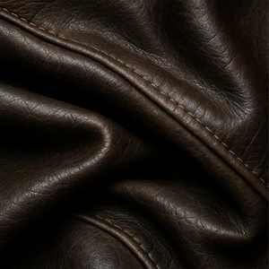 Manteau trench en cuir véritable pour homme, peau d'agneau souple, simple boutonnage, doublure en fausse fourrure, imperméable, respirant, hiver HARAZ - Product Image 4