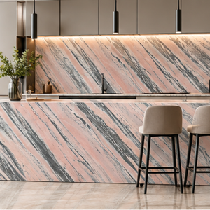 SOON CERAMIC Factory Direct Low Price ROSALIA Calcite Big <b>Slab</b> Polished Modern Eco-friendly 3D Model Design Living Room Wall - Product Image 1
