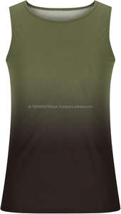 Camisetas sin mangas transpirables informales para hombre, camisa de gimnasio muscular de entrenamiento de punto personalizable, chaleco sin mangas con insignia de botón, Bangladesh - Product Image 4