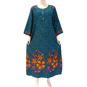 Abaya musulmane pour femmes, longue, à manches longues, en rayonne, confortable à porter, robe de prière musulmane. - Product Image 1