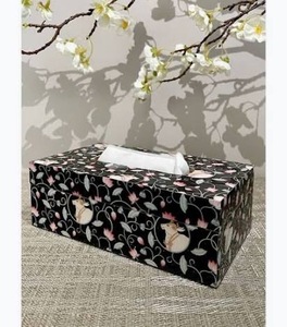 Mesa de Cocina Rectangular Multifuncional de MDF Estampado con Efecto Mármol de ILAHI, Hecha a Mano, con Soporte de Almacenamiento No Plegable - Product Image 6