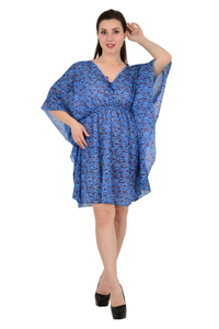 Robe caftan pour femmes Light Lus haut de travail de bureau décontracté imprimé pour les fêtes de vacances à la plage d'été Style formel - Product Image 4