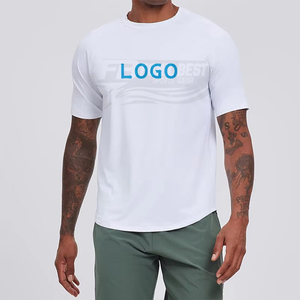 เสื้อยืดผู้ชายแบบสปอร์ตผ้าถักระบายอากาศด้านหน้าสีพื้น รับออกแบบและผลิตตามขนาดตามสั่ง บริการ OEM - Product Image 4
