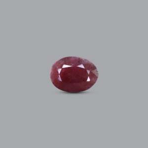Natural Pink Ruby Loose Gemstone 8.7 Carat Pear Oval Faceted for Fine Jewelry - Product Image 1