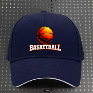 Une casquette de baseball avec motif de basket-ball, adaptée aux hommes et aux femmes, légère et réglable, idéale pour l'extérieur. - Product Image 5