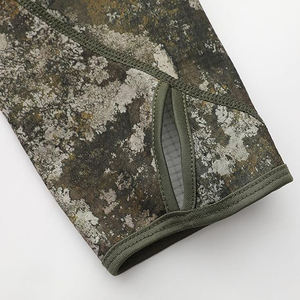 Sweat à capuche camouflage pour homme, design séparé, mélange coton et polyester, motif bicolore, cordon de serrage, poche kangourou - Product Image 5