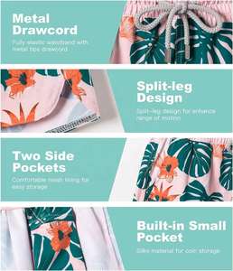 Shorts de plage pour femmes de haute qualité, nouveau design, logo imprimé personnalisé, vêtements de sport pour femmes, short de plage - Product Image 3