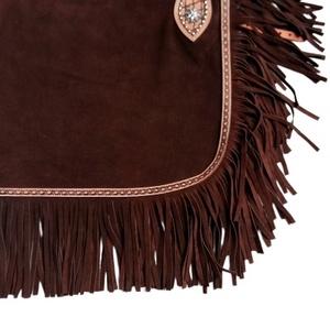 Leather Western Horse <b>Chaps</b> Unisex Brown Suede Equestrian <b>Chaps</b> Adjustable Fit Black Synthetic <b>Riding</b> <b>Chaps</b> Lightweight - Product Image 2