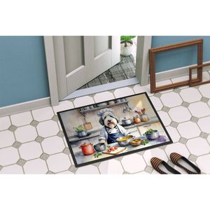 Old English Sheepdog Chef Doormat Non-Slip <b>Indoor</b>/Outdoor Washable Low Pile Rug 18H X 27W Front <b>Door</b> <b>Mat</b> for Entryway - Product Image 4