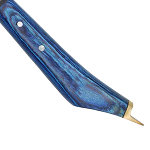 Cuchillo para Pezuñas con Mango de Madera Azul y Logotipo Personalizado OEM, Herramienta Afilada de Acero Inoxidable para Recortar Pezuñas de Caballos, Vacas, Ovejas y Cabras, Venta al Por Mayor - Product Image 4
