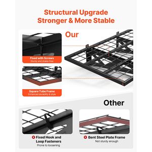 Scaffalatura a 2 livelli in acciaio resistente per garage, montaggio a parete, 24 x 36 pollici per ripiano, design a sospensione, 2 x 3 piedi, 24 ganci per spazi ridotti - Product Image 4