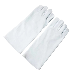 Gants de soudage en cuir à manchette longue, résistants à la chaleur, gants de travail de sécurité, gants de protection pour MIG TIG, fonderie, vente en gros OEM - Product Image 3