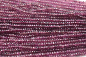 Natural Pink <b>Tourmaline</b> Faceted Rondelle Beads 3-4mm 16 Inches Strands For Jewellery Making Wholesale Beads - Product Image 2